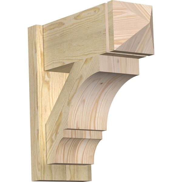Ekena Millwork Balboa Rough Sawn Arts and Crafts Outlooker, Douglas Fir, 8"W x 20"D x 20"H OUT08X20X20BOA03RDF - main